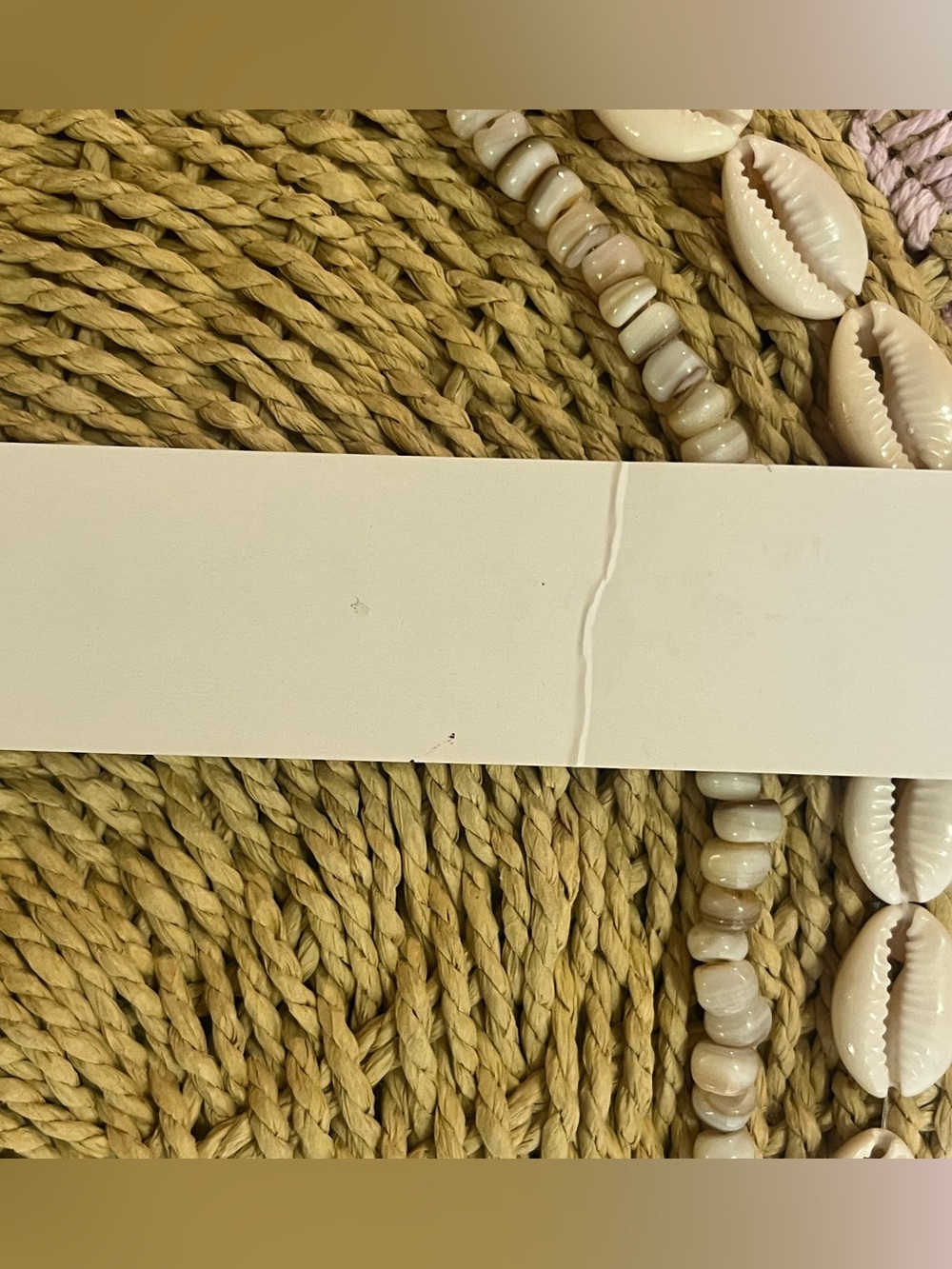 NWT Stoney Clover Lane Seashell Woven Clutch - Picture 5 of 12